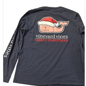 VINEYARD VINES  “merry christmas” long sleeve tee